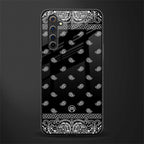 paisley black glass case for realme 6i image