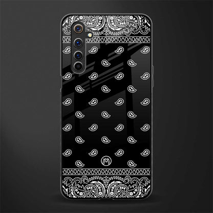 paisley black glass case for realme 6i image