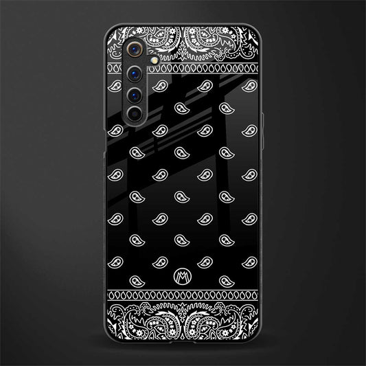 paisley black glass case for realme 6 pro image