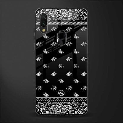 paisley black glass case for redmi y3 image