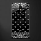 paisley black glass case for redmi 8a image