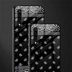 paisley black glass case for mi a3 redmi a3 image-2