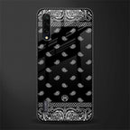 paisley black glass case for mi a3 redmi a3 image