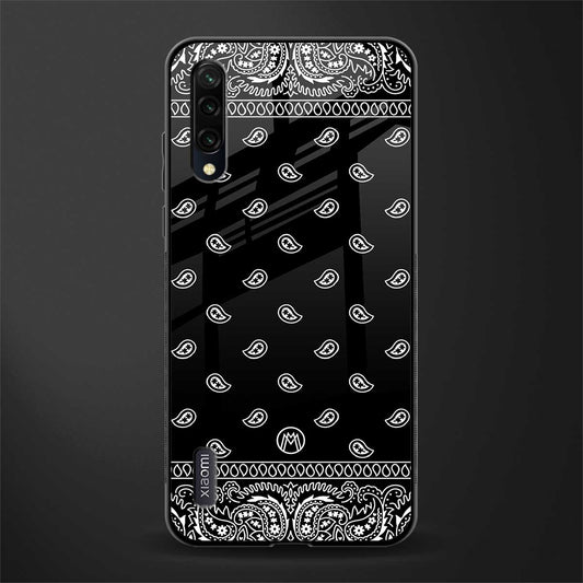 paisley black glass case for mi a3 redmi a3 image