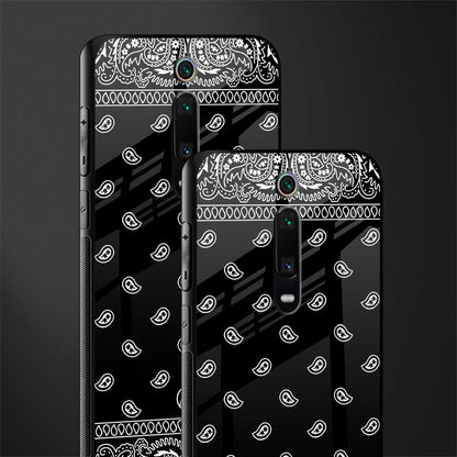 paisley black glass case for redmi k20 pro image-2