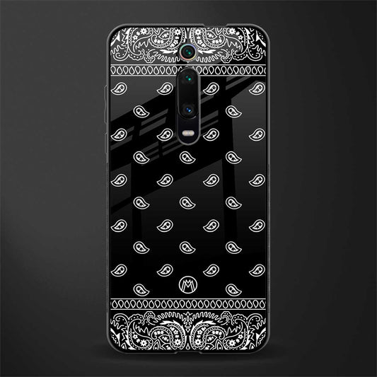 paisley black glass case for redmi k20 pro image