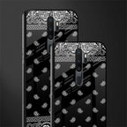 paisley black glass case for oppo a9 2020 image-2