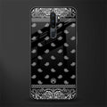 paisley black glass case for oppo a9 2020 image
