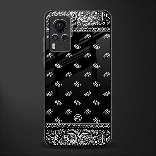 paisley black glass case for vivo x60 pro image