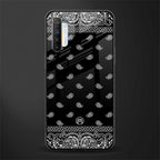 paisley black glass case for realme x2 image