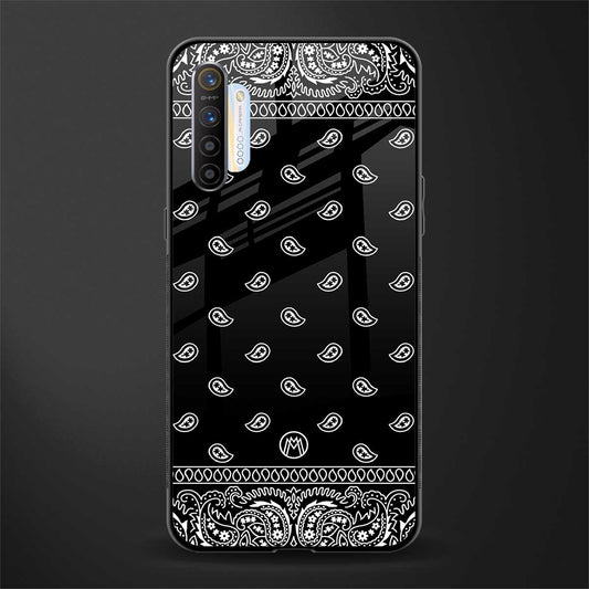 paisley black glass case for realme x2 image