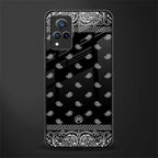 paisley black glass case for vivo v21 5g image