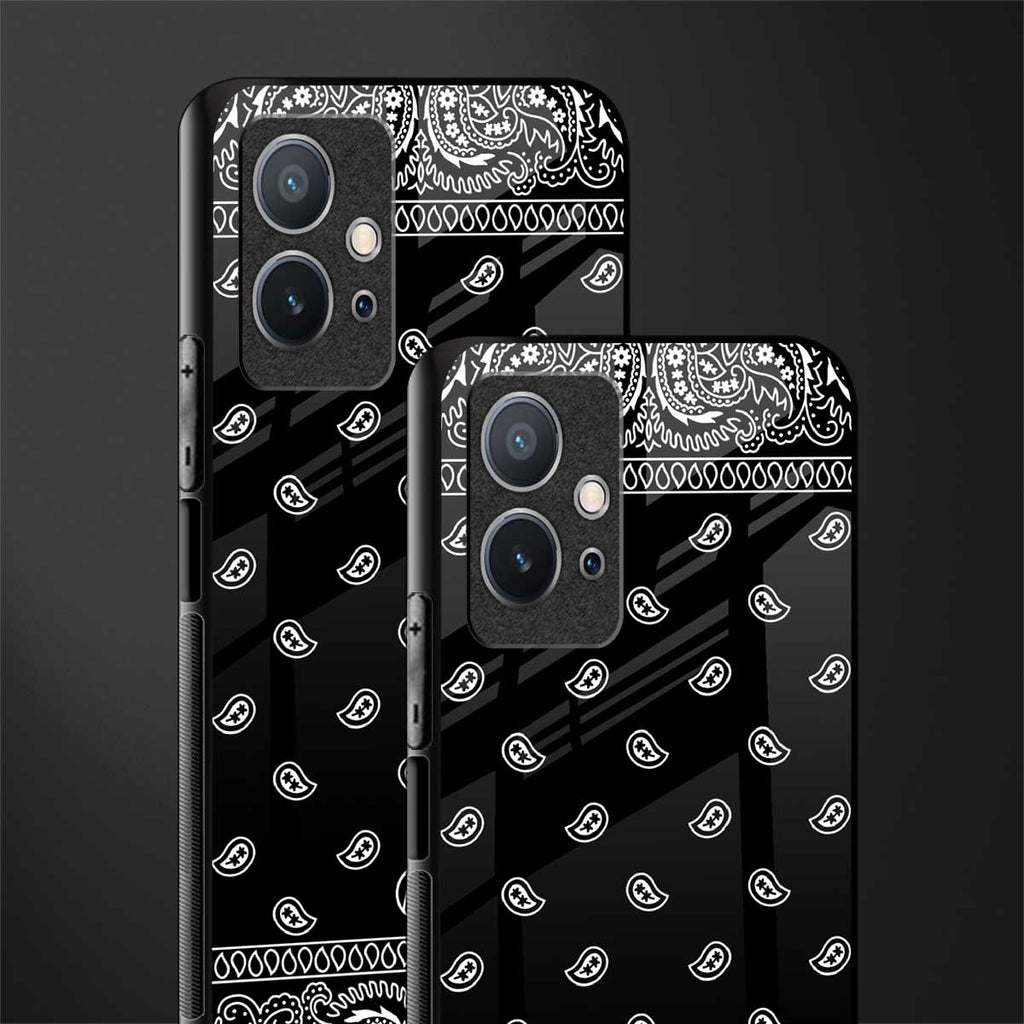 paisley black glass case for vivo t1 5g image-2