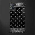 paisley black glass case for vivo t1 5g image