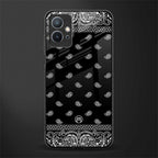 paisley black glass case for vivo t1 5g image