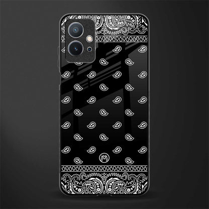 paisley black glass case for vivo y75 5g image