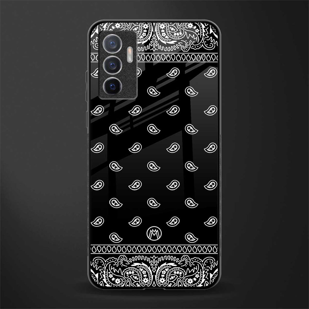 paisley black glass case for vivo v23e image