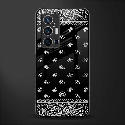 paisley black glass case for vivo x70 pro plus image