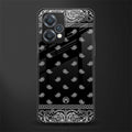 paisley black back phone cover | glass case for realme 9 pro 5g