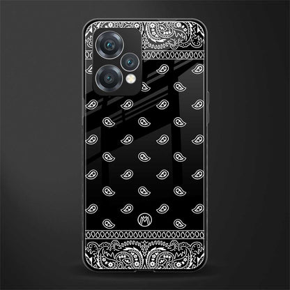 paisley black back phone cover | glass case for realme 9 pro 5g