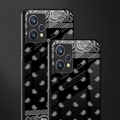 paisley black glass case for realme 9 4g image-2