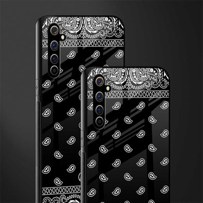 paisley black glass case for realme x50 pro image-2