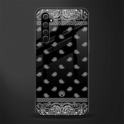 paisley black glass case for realme x50 pro image