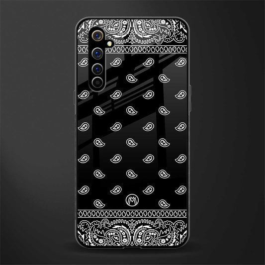 paisley black glass case for realme x50 pro image