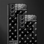 paisley black glass case for samsung galaxy s21 image-2