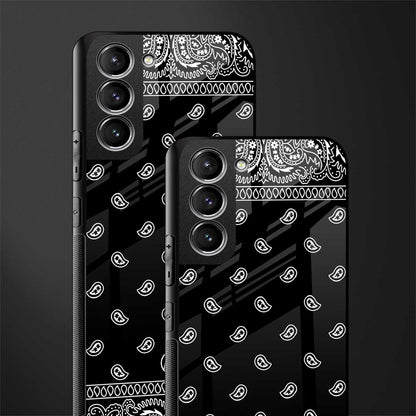 paisley black glass case for samsung galaxy s21 plus image-2