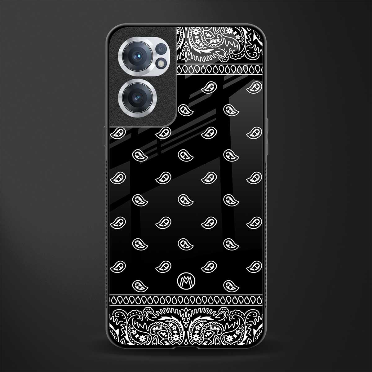 paisley black glass case for oneplus nord ce 2 5g