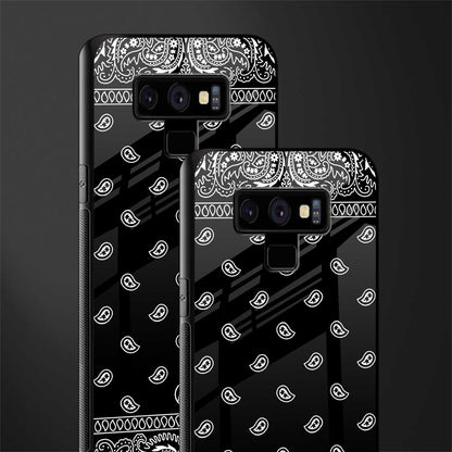 paisley black glass case for samsung galaxy note 9 image-2