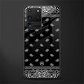paisley black glass case for samsung galaxy s20 ultra image
