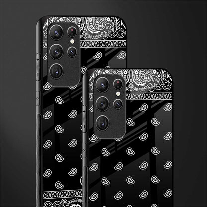 paisley black glass case for samsung galaxy s22 ultra 5g image-2