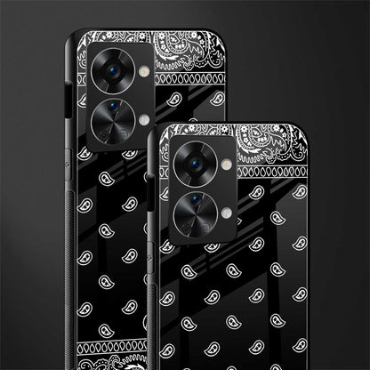 paisley black glass case for phone case | glass case for oneplus nord 2t 5g