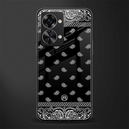 paisley black glass case for phone case | glass case for oneplus nord 2t 5g