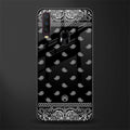 paisley black glass case for vivo y12 image