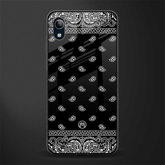 paisley black glass case for vivo y90 image