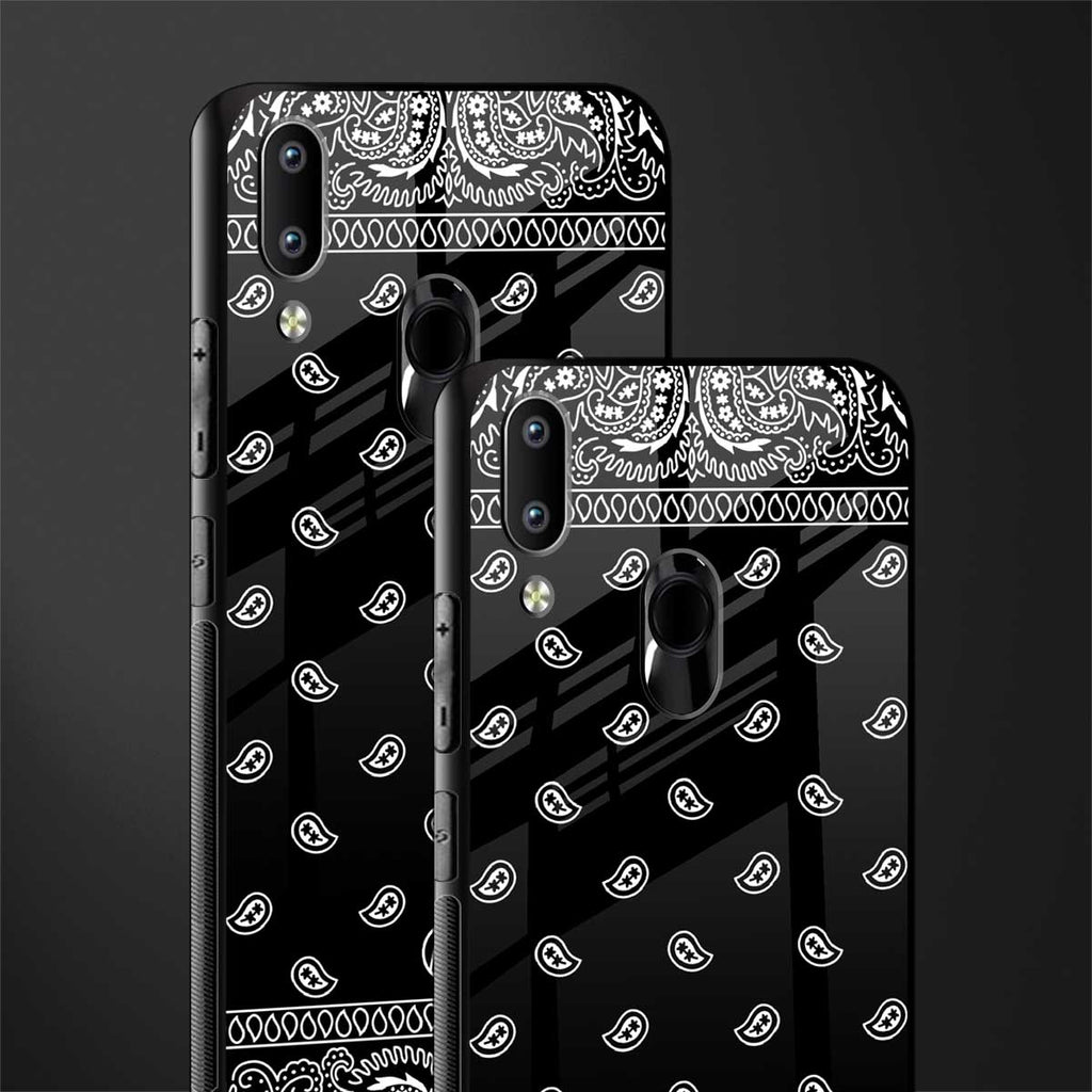 paisley black glass case for vivo y93 image-2