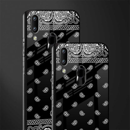 paisley black glass case for vivo y91 image-2