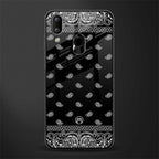 paisley black glass case for vivo y91 image