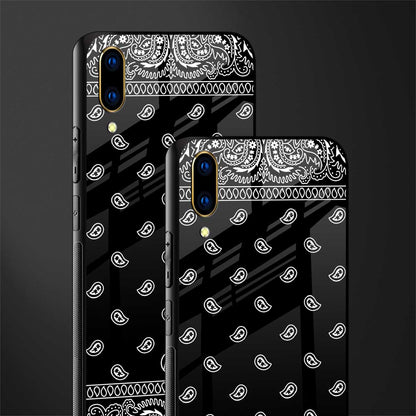 paisley black glass case for vivo v11 pro image-2