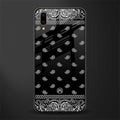 paisley black glass case for vivo v11 pro image