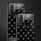paisley black glass case for vivo y30 image-2