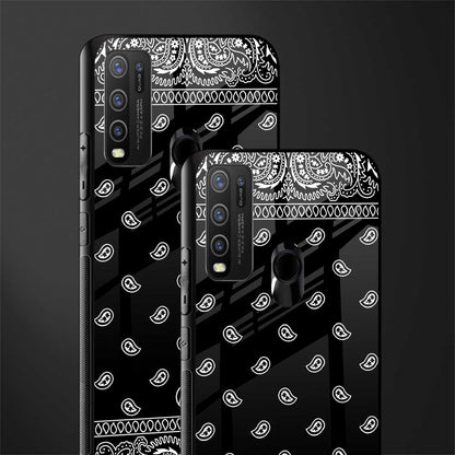 paisley black glass case for vivo y50 image-2