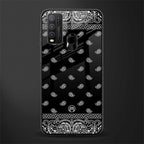 paisley black glass case for vivo y30 image