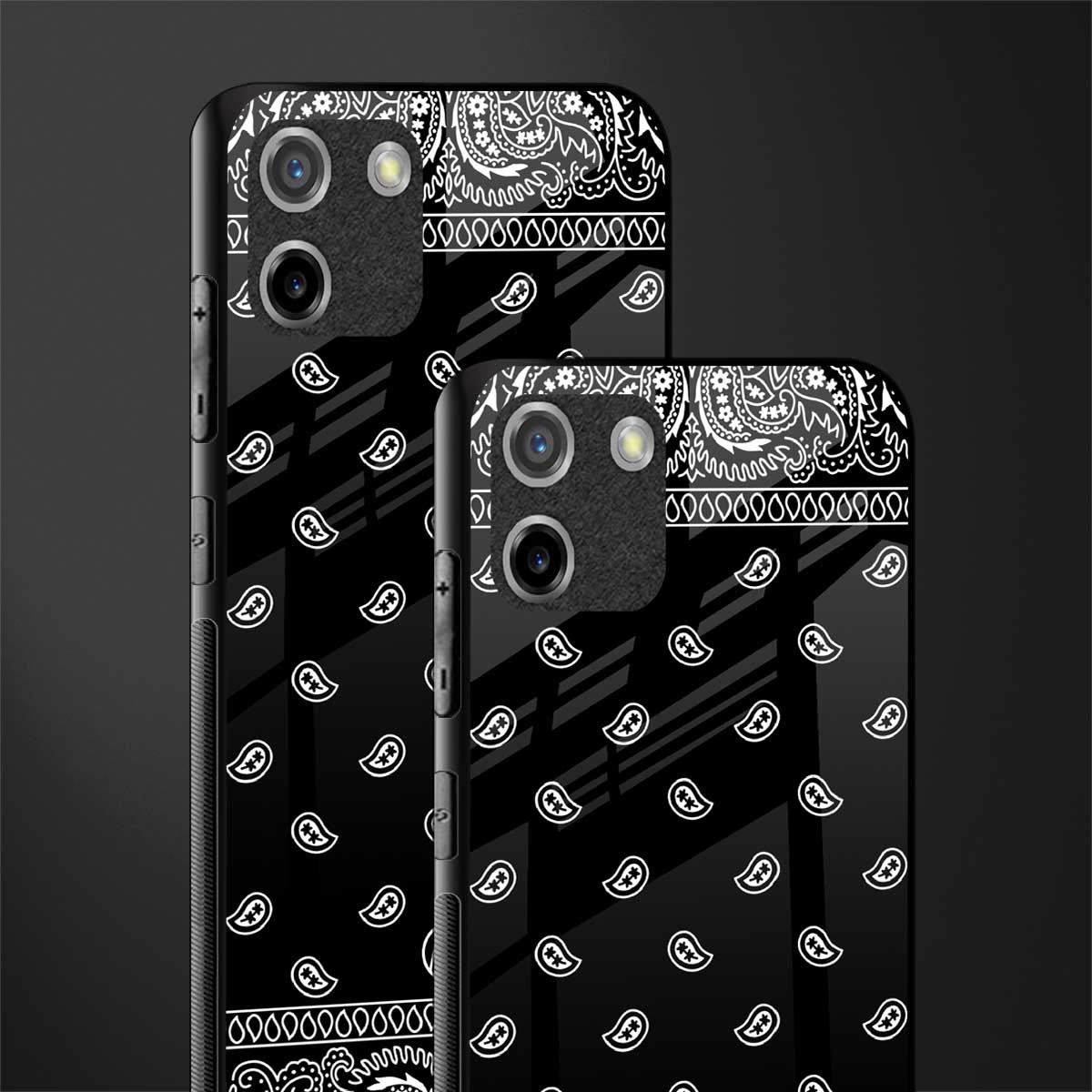 paisley black glass case for realme c11 image-2