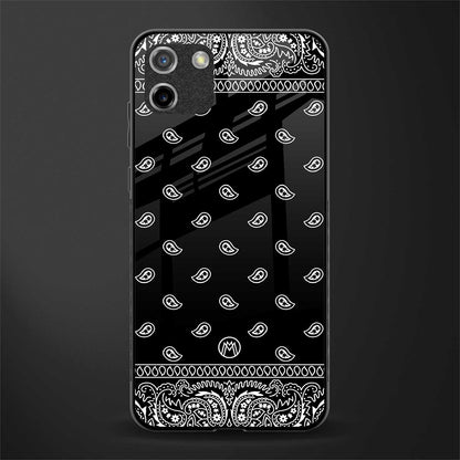 paisley black glass case for realme c11 image