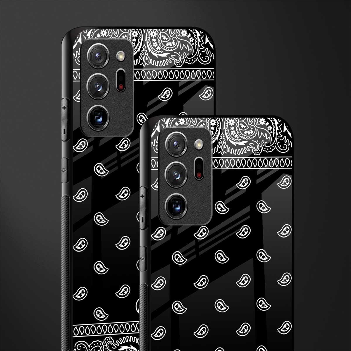 paisley black glass case for samsung galaxy note 20 ultra 5g image-2