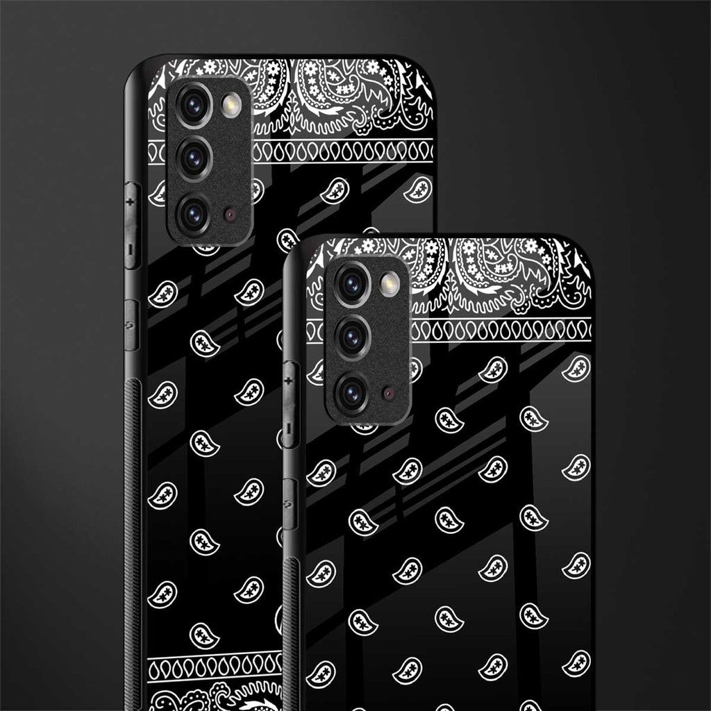 paisley black glass case for samsung galaxy note 20 image-2